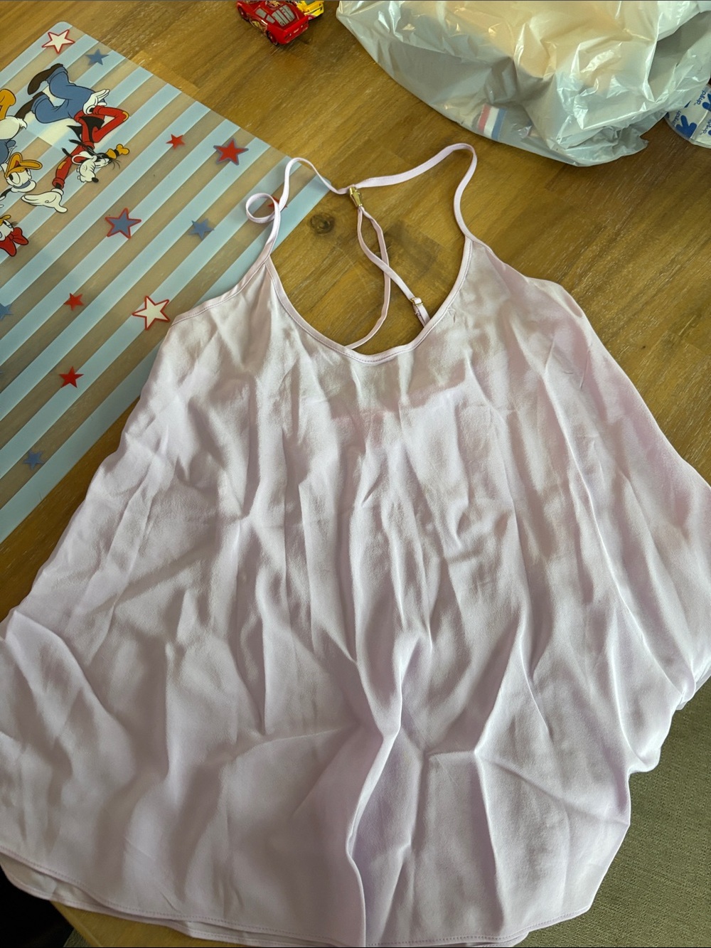 Light Purple Sleeveless Flowing Tank Top